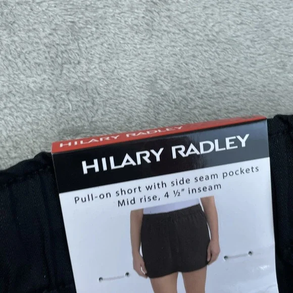 Hilary Radley Women's M Pull-on Shorts Black Tencel e1140 - Picture 4 of 6